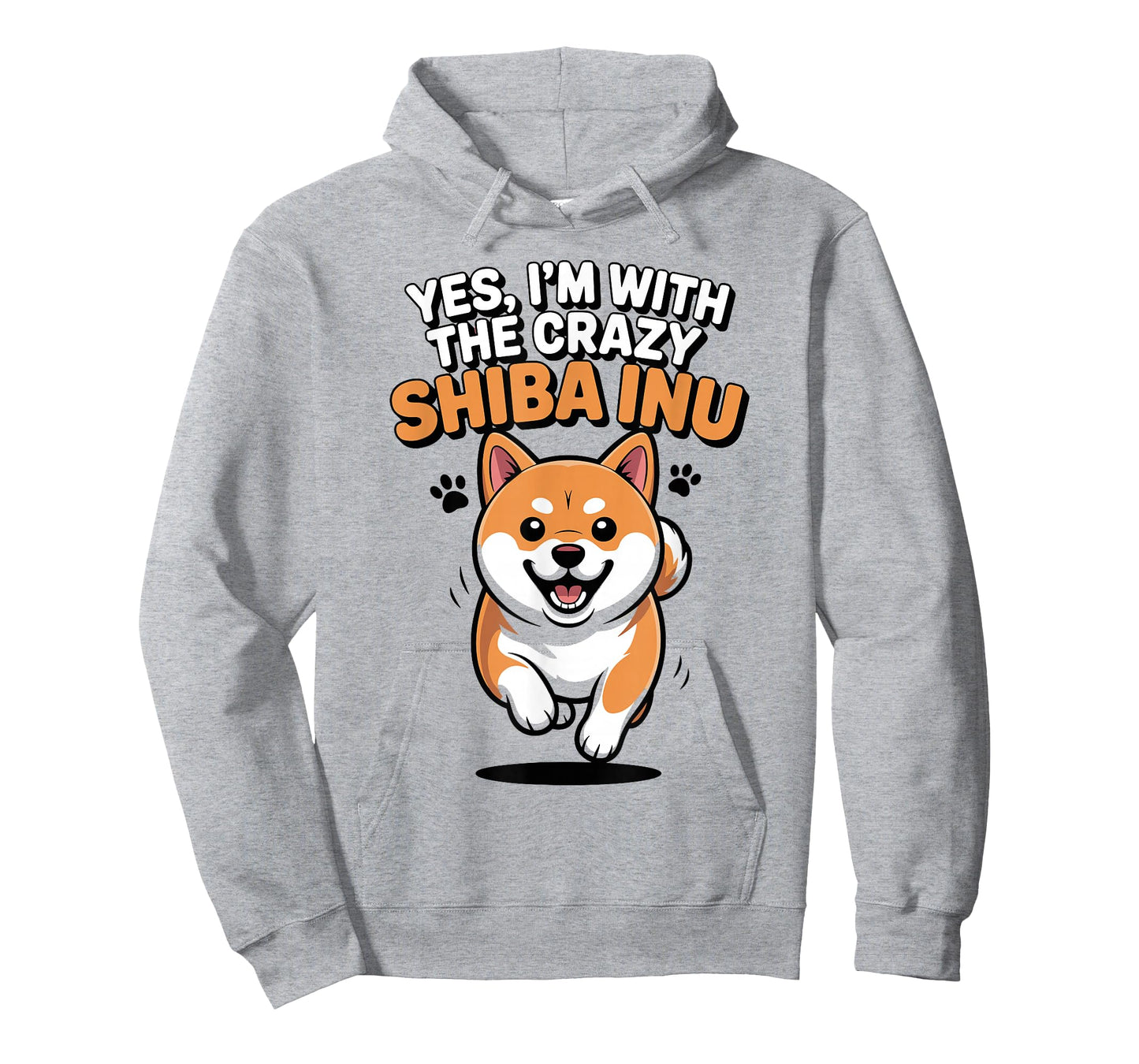Funny Cute Pet Dog Japanese Yes I'm with The Crazy Shiba Inu T-Shirt