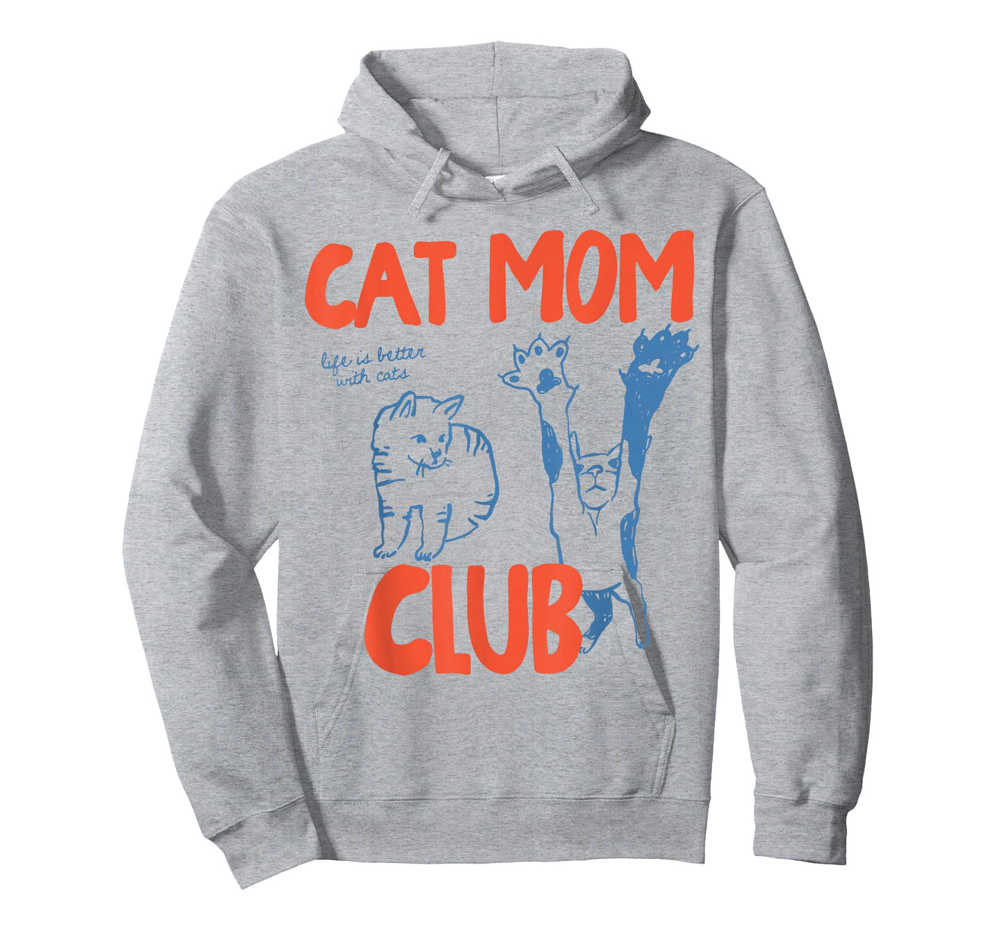 Retro Cat Mom Club Women Mothers Day Funny Cat Meme T-Shirt