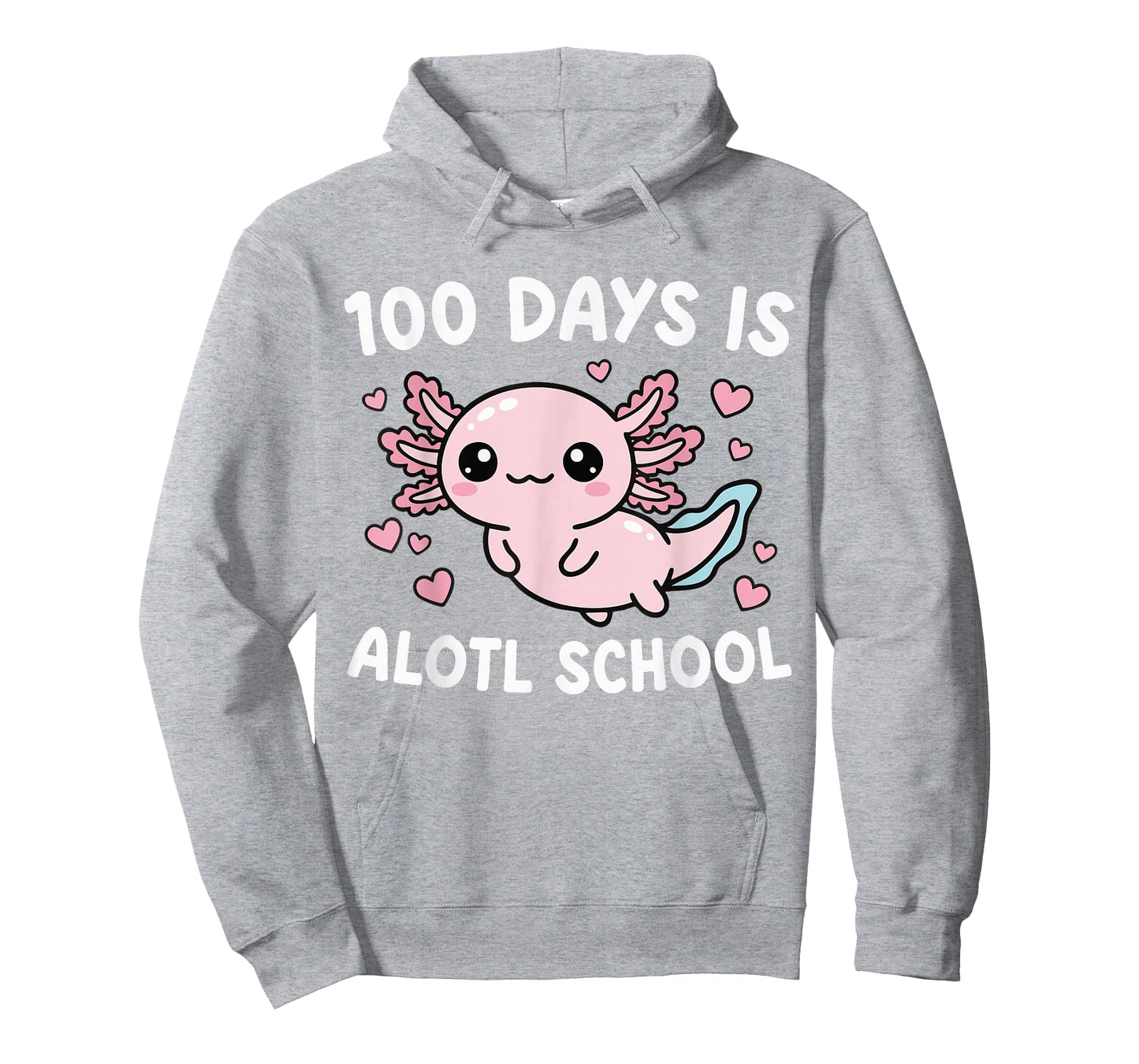 100 Days is Alotl Outfit Girls 100th Day of School Axolotl T-Shirt