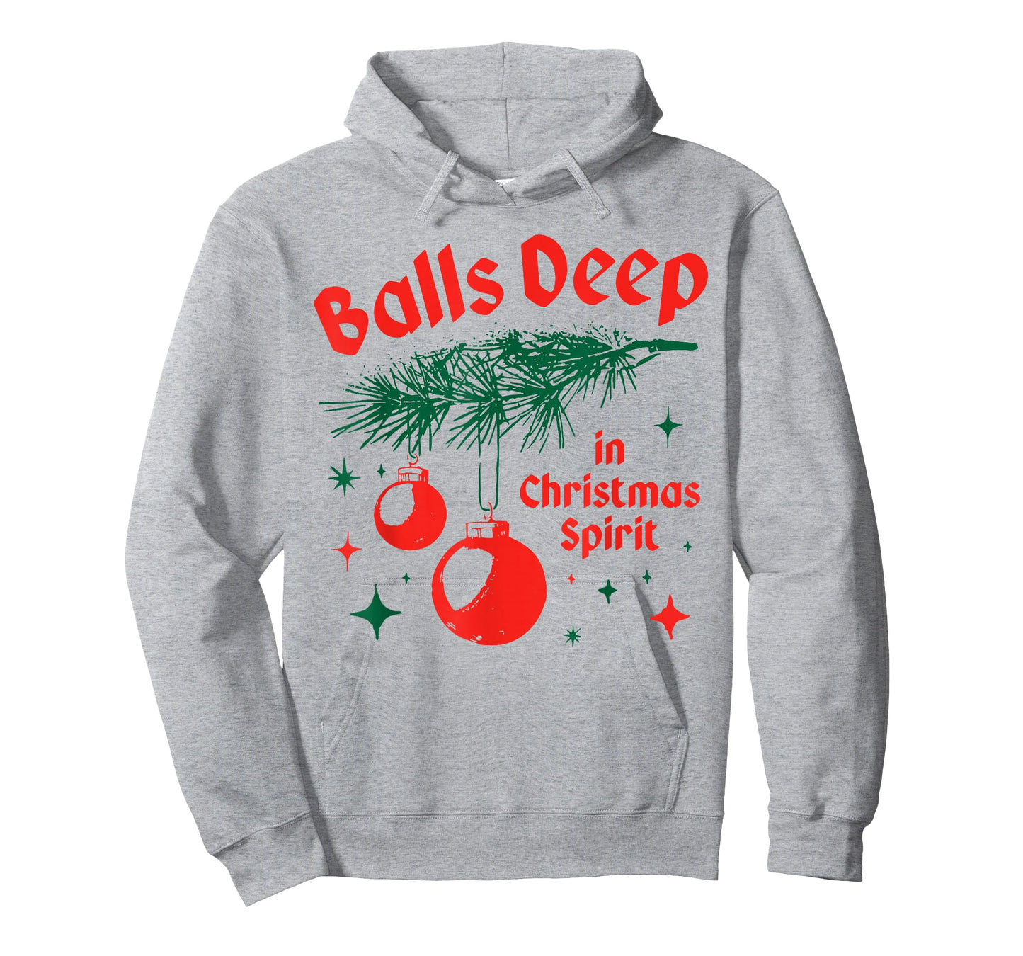 Balls-Deep in Christmas Funny Balls Spirit Christmas Saying T-Shirt