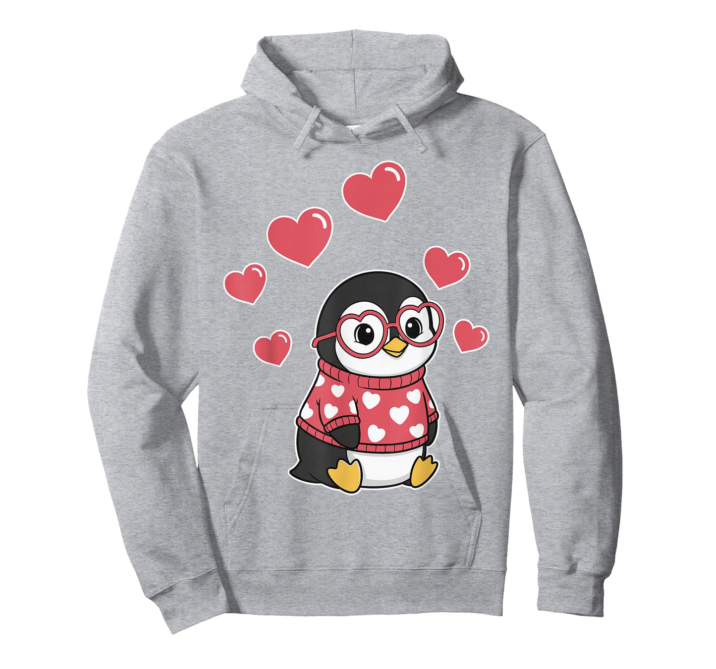 Kawaii Penguin with Hearts Funny Penguin Lover for Girls T-Shirt