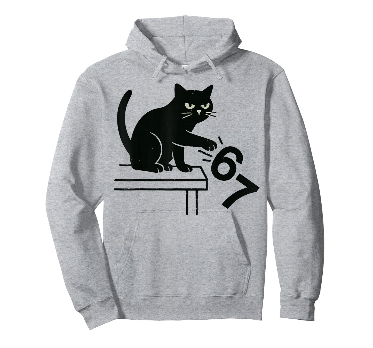 Funny Cat Knocking Off 67 Cat Meme for Men Women T-Shirt