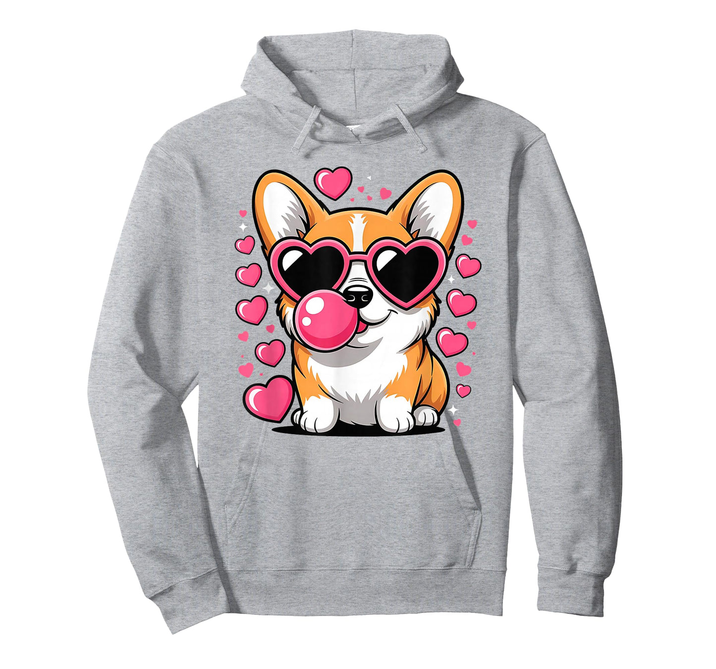 Cute Corgi Dog Heart Sunglasses Valentines Day Puppy Love T-Shirt