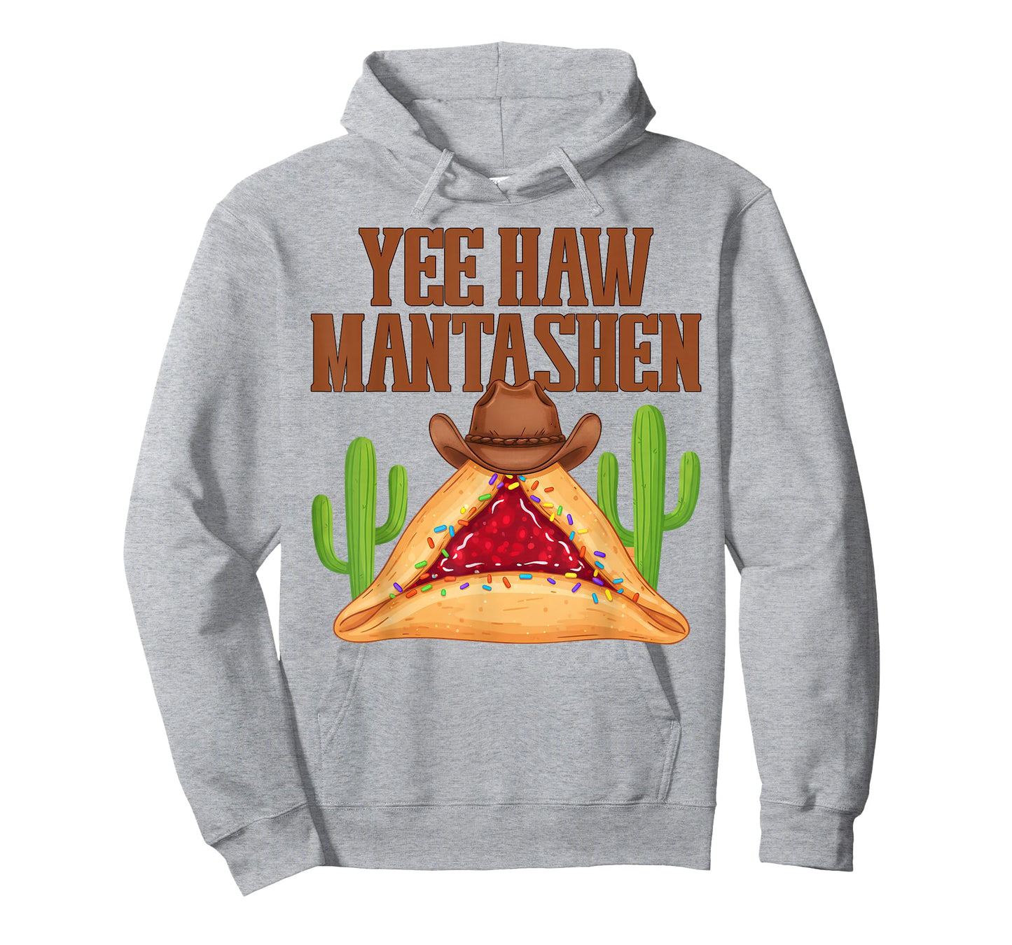 Yee Haw-Mantashen Funny Western Purim Cowboy Hamantaschen T-Shirt