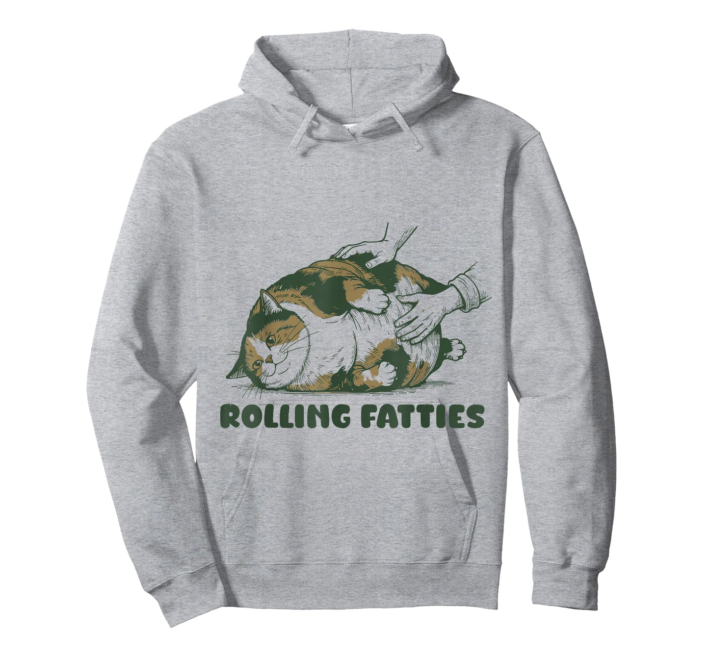 Rolling Fatties Calico Funny Cute Cat Lover T-Shirt