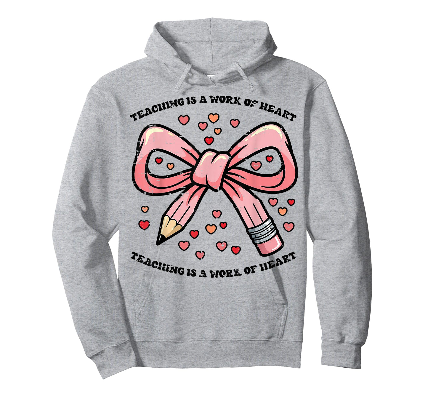 Valentines Day Teaching Work of Art Heart Bow Teacher Women T-Shirt
