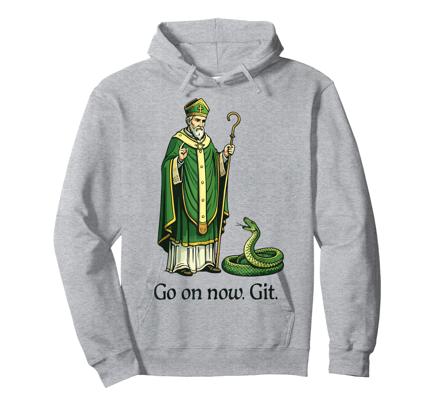 Go On Now Git St Patricks Day Christian Irish Women Men T-Shirt