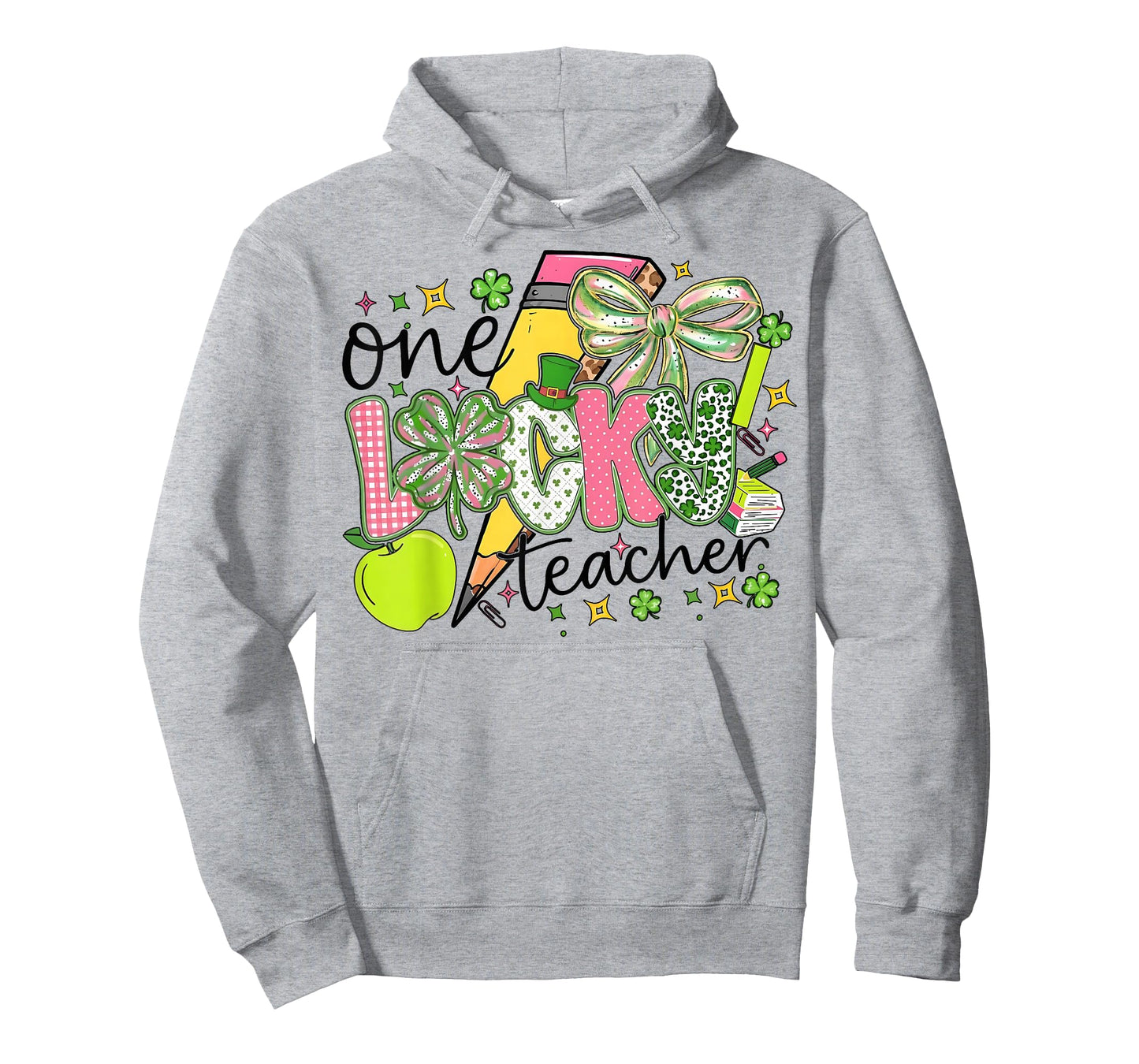 One Lucky Teacher Shamrock St Patricks Day Gifts for Kids T-Shirt