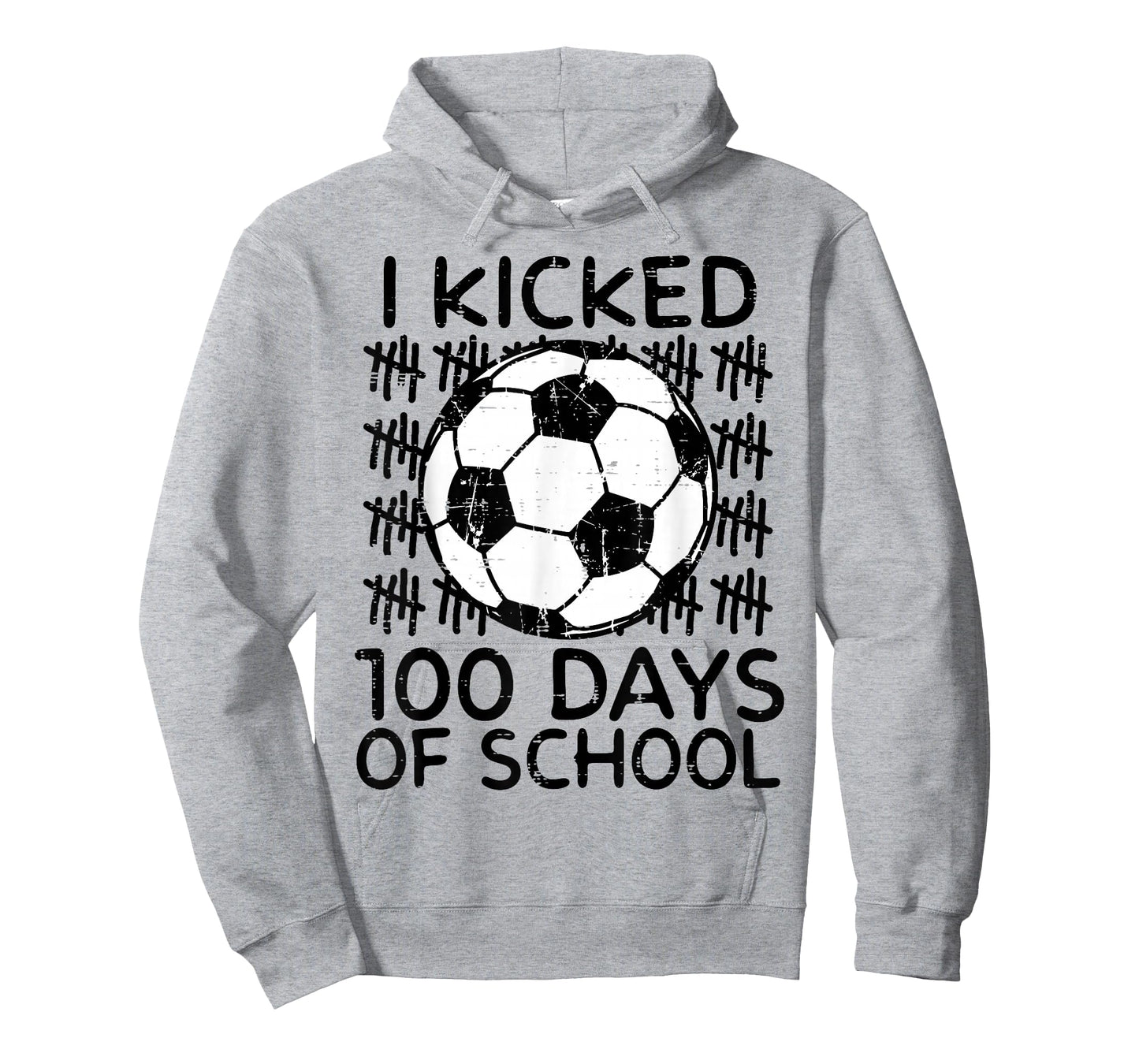 I Kicked 100 Days of School Soccer 100th Day Boys Kids T-Shirt
