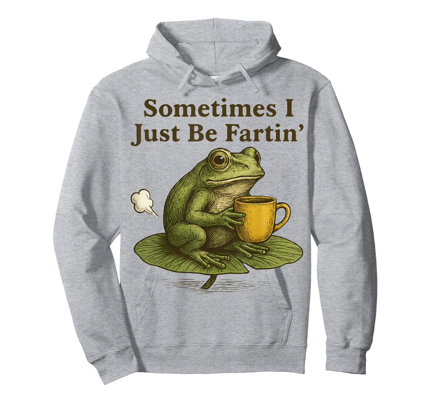 Sometimes I Just Be Farting Funny Vintage Frog Graphic T-Shirt