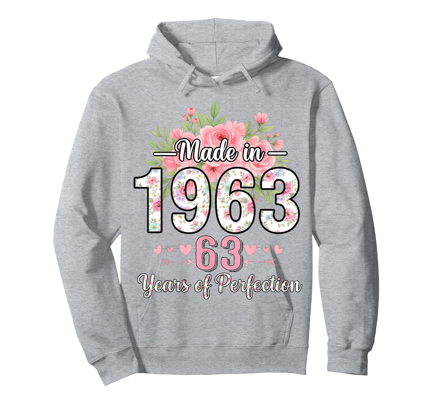 Made in 1963 Floral 63rd Birthday Gifts Women 63 Years Old T-Shirt