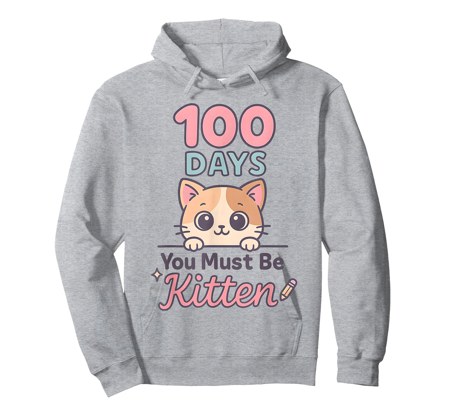 100 Days of School Kindergarten Teacher Preschool Cat T-Shirt