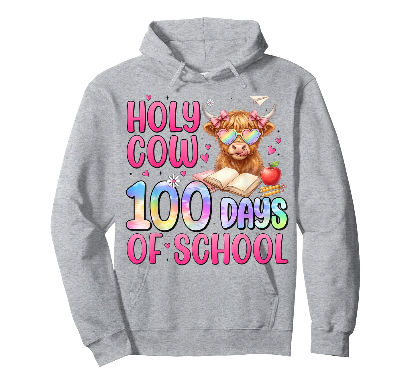 Holy Cow 100 Days of School 100th Day Smarter Teacher Girls T-Shirt