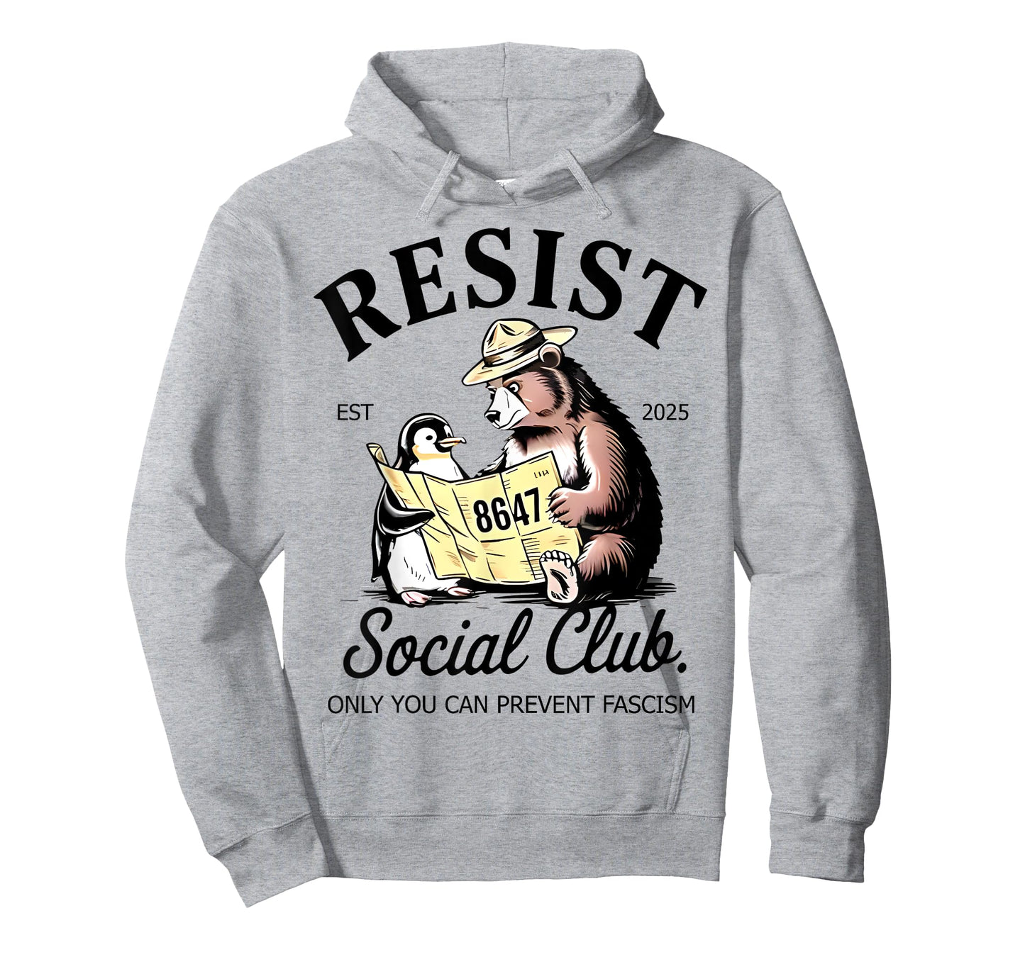 Bears Penguins Resist Social Club Protest Against Tariffs T-Shirt