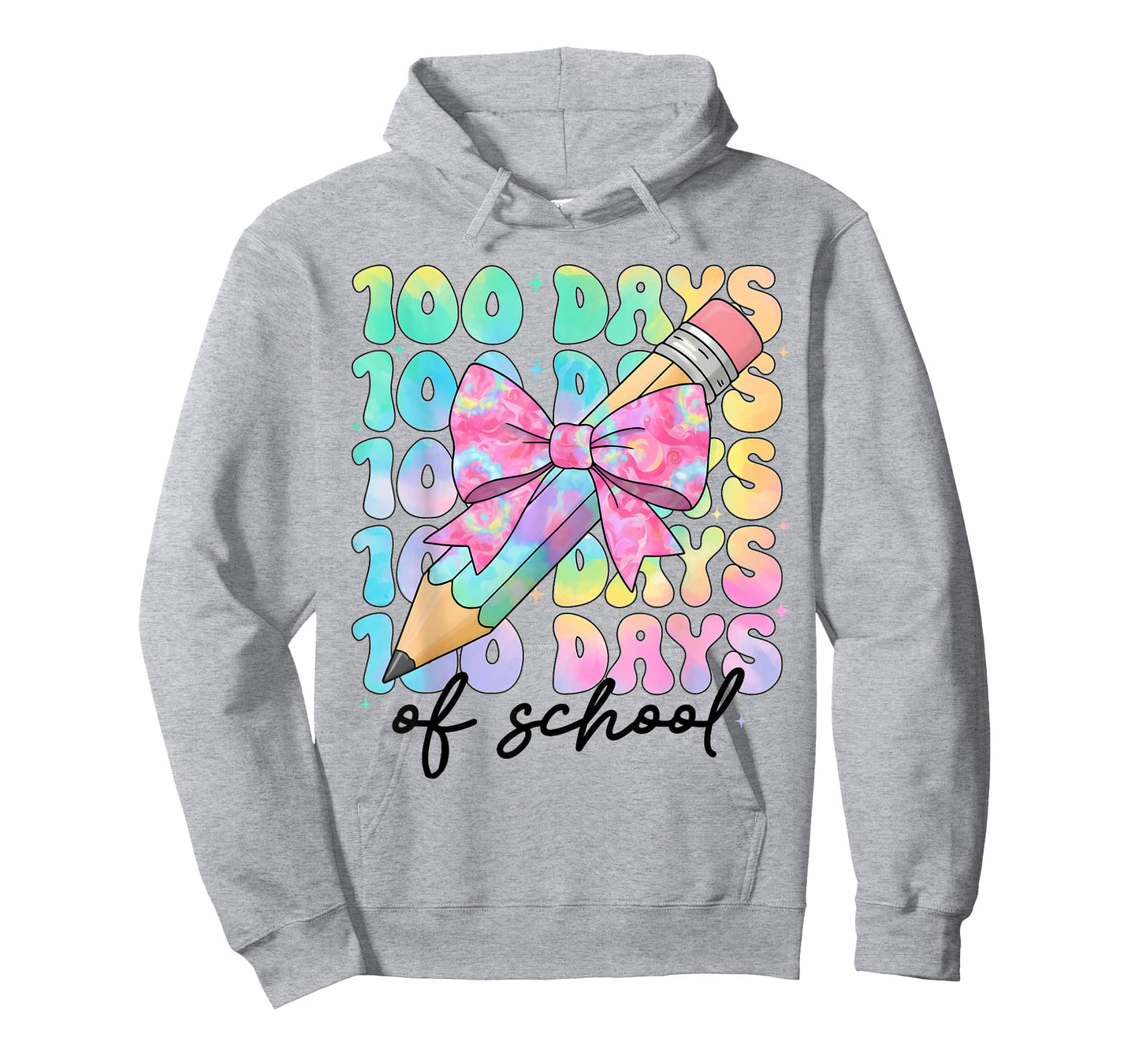 100 Days of School Bows Girls 100th Day of School Teacher T-Shirt