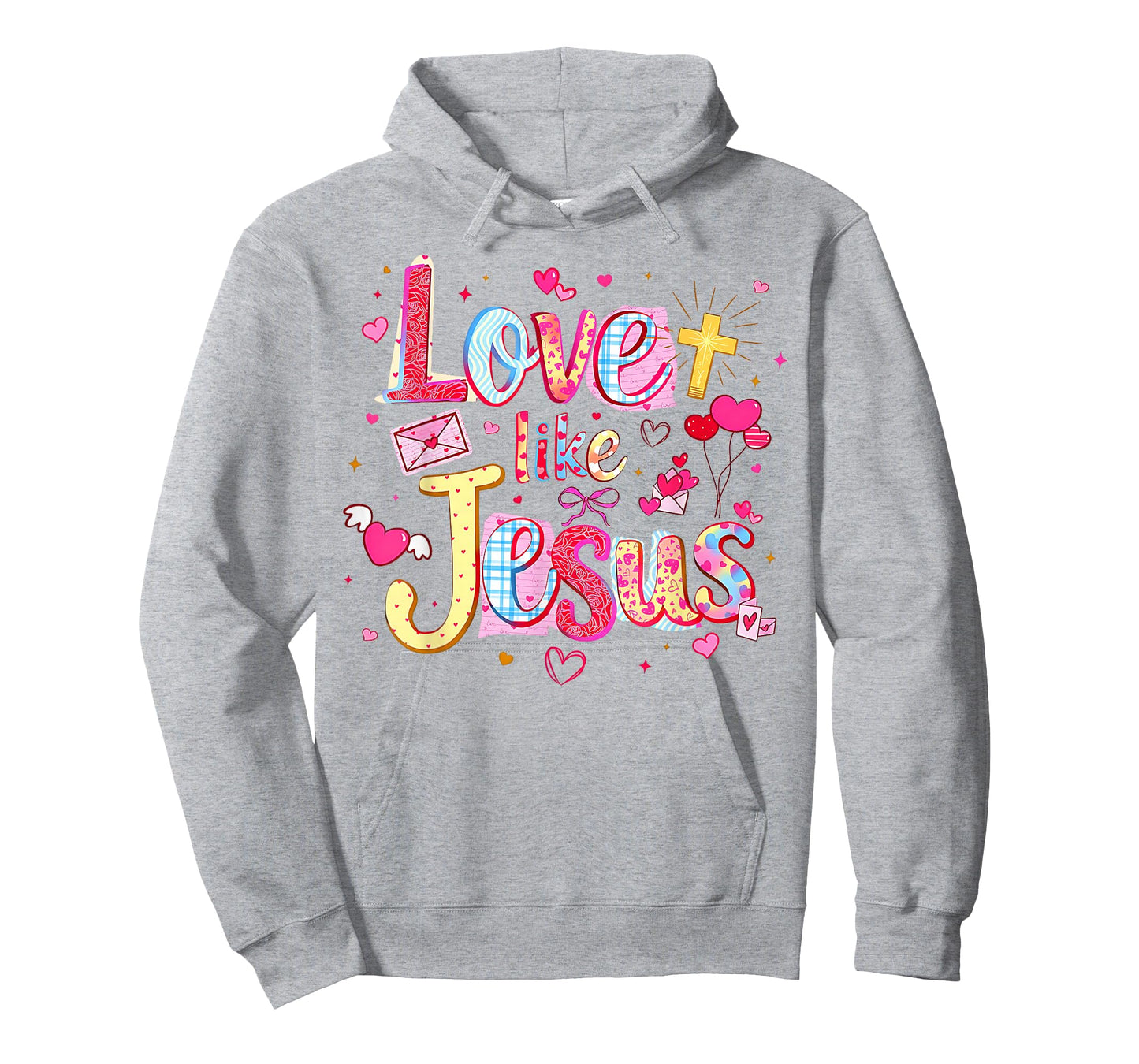 Love Like Jesus Christian Valentine Pink Coquette Matching T-Shirt