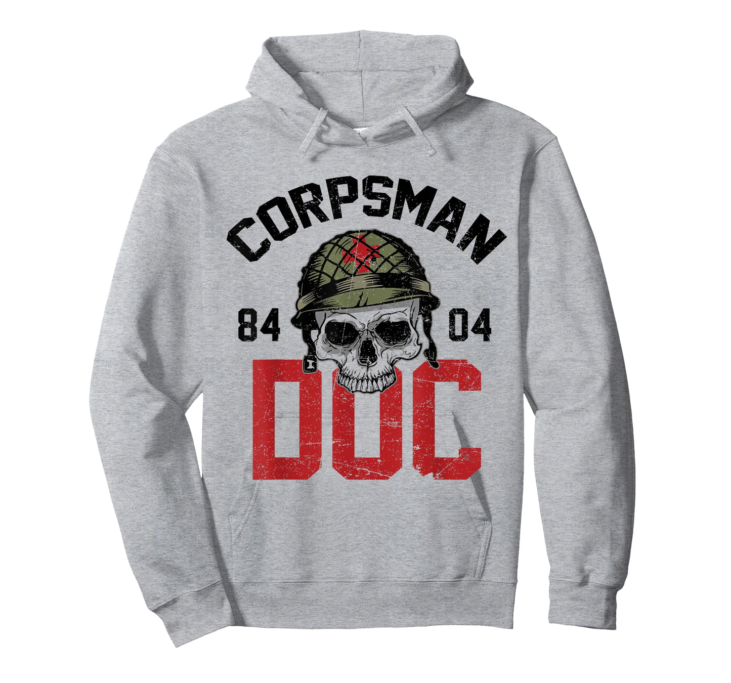 Funny Hospital Corpsman 8404 Devil Doc US Veteran Military T-Shirt