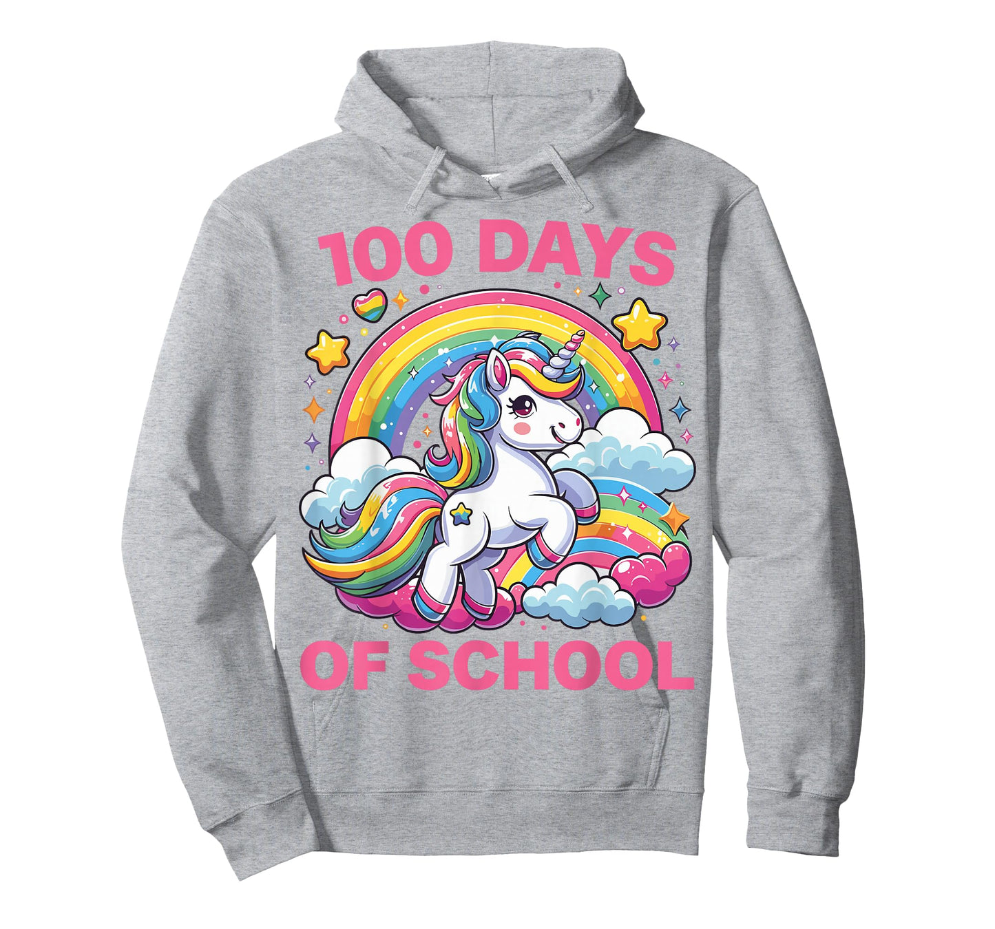 100 Days of School Unicorn Girls Teacher 100th Day of School T-Shirt