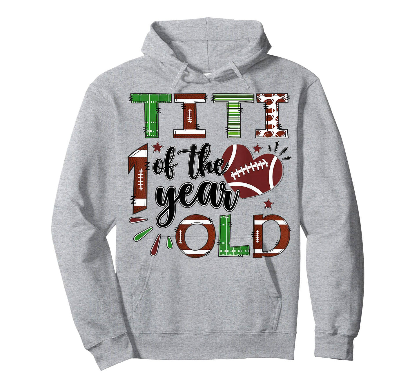 Titi of The 1 Year Old Football 1st Birthday Boy Matching T-Shirt