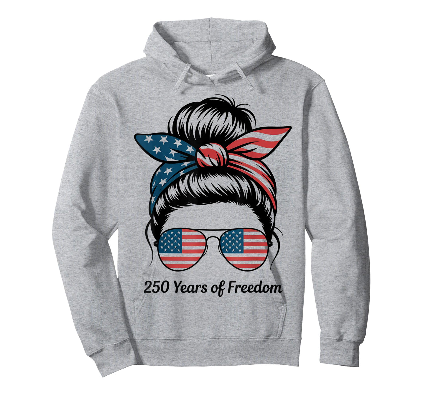 250 Years US USA Flag 4th of July for Girls Women mom Aunt T-Shirt