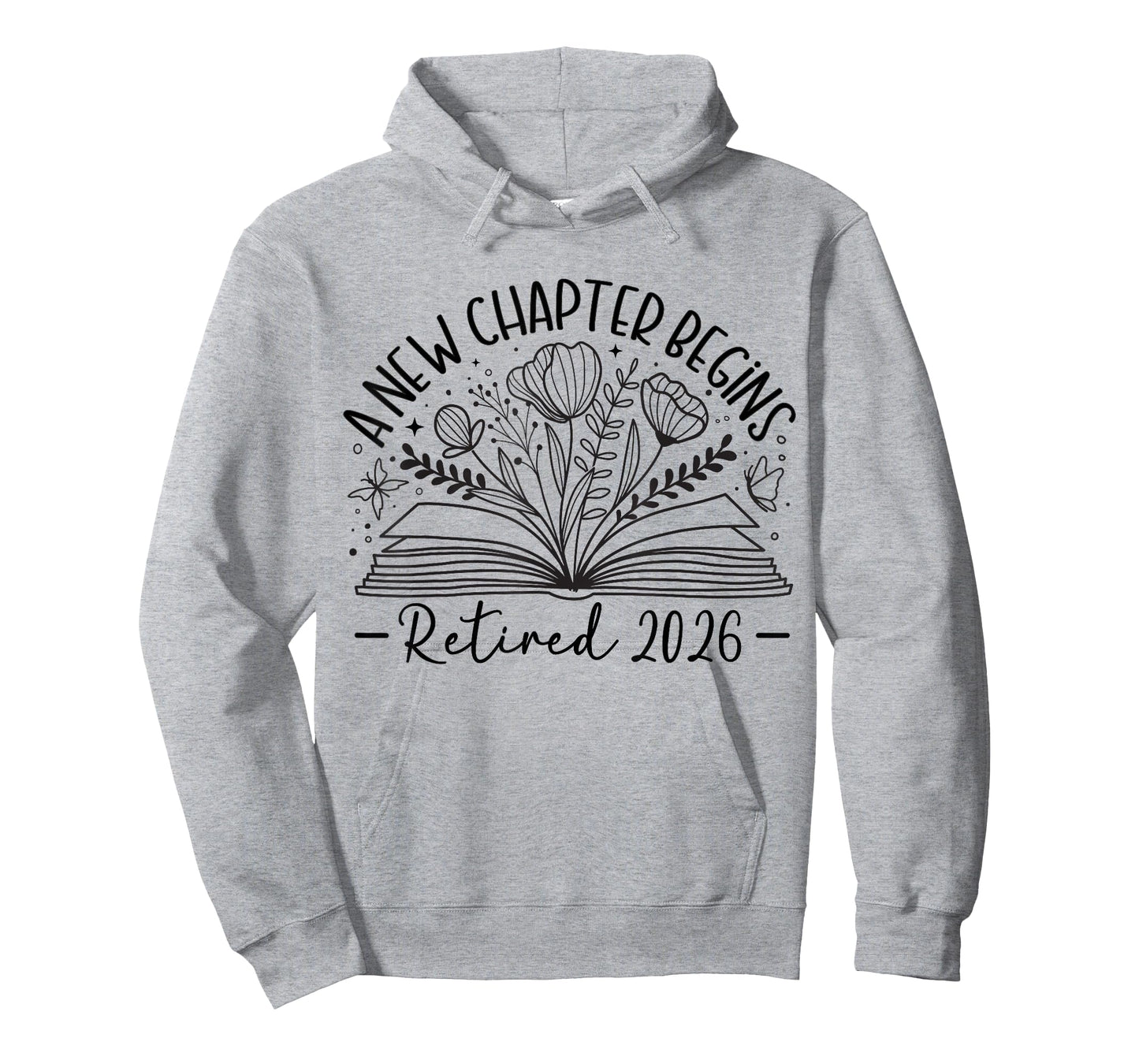 Floral Book a New Chapter Begins Retired Retirement Teacher T-Shirt