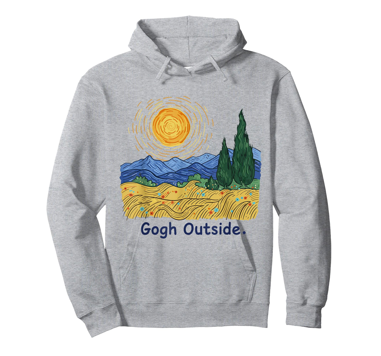 Gogh Outside Starry Night Nature Lover Inspirational Artist T-Shirt
