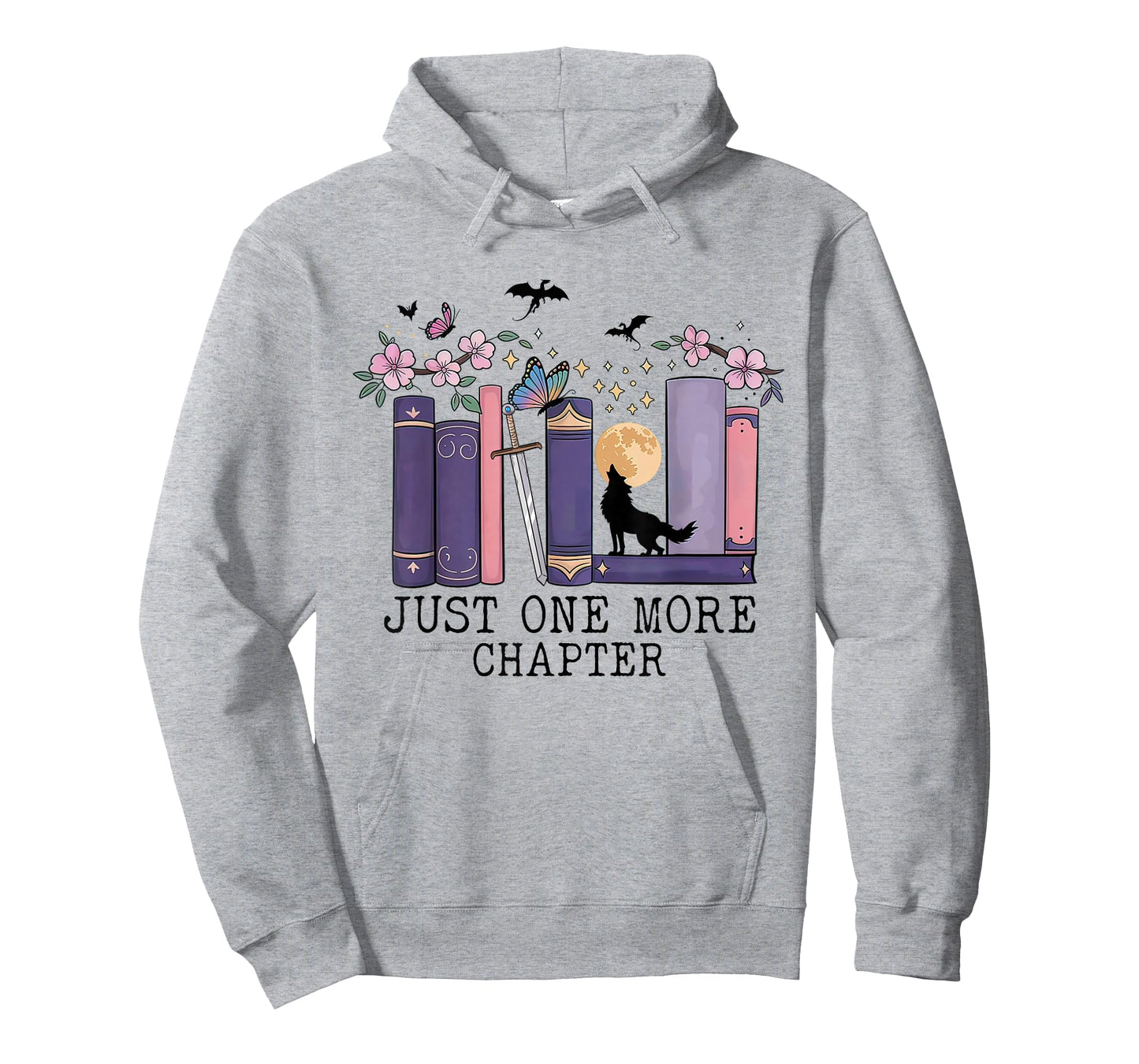 Just One More Chapter Romantasy Book Dragon Bookworm Bookish T-Shirt