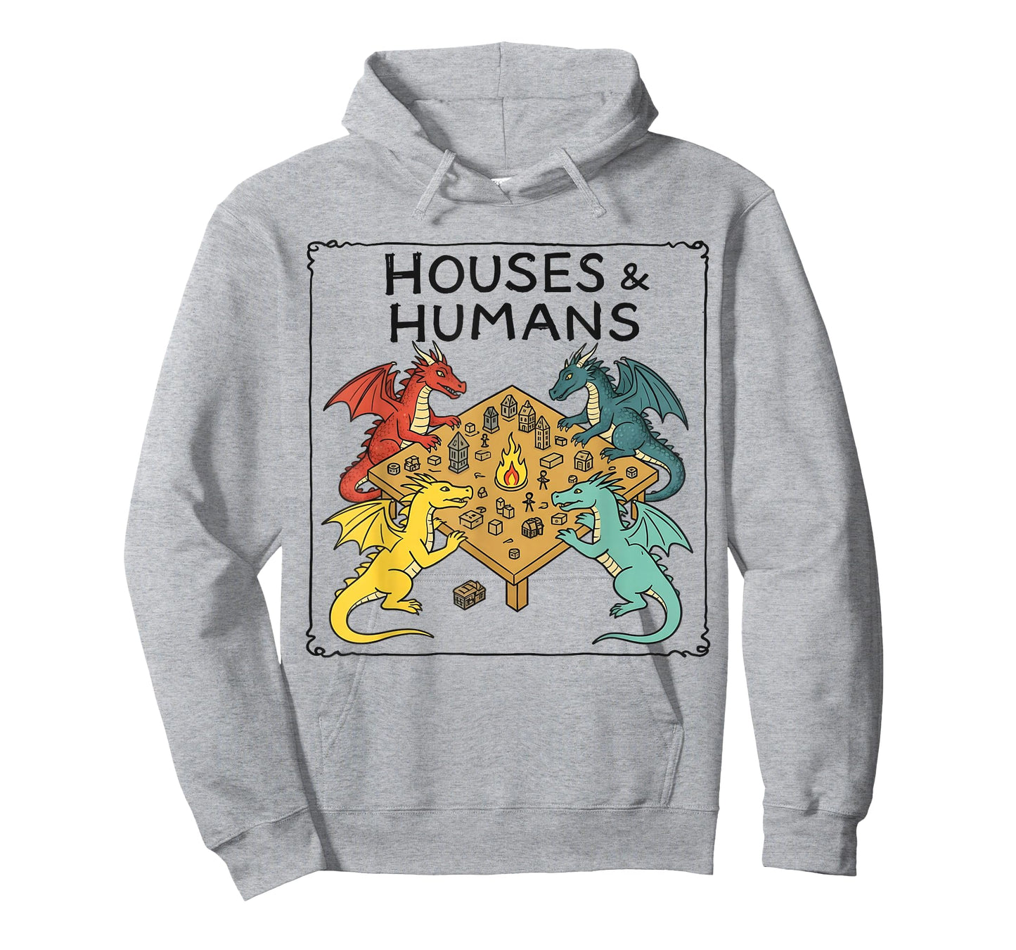 Houses and Humans Funny Parody Gaming for Men Boys Kids T-Shirt