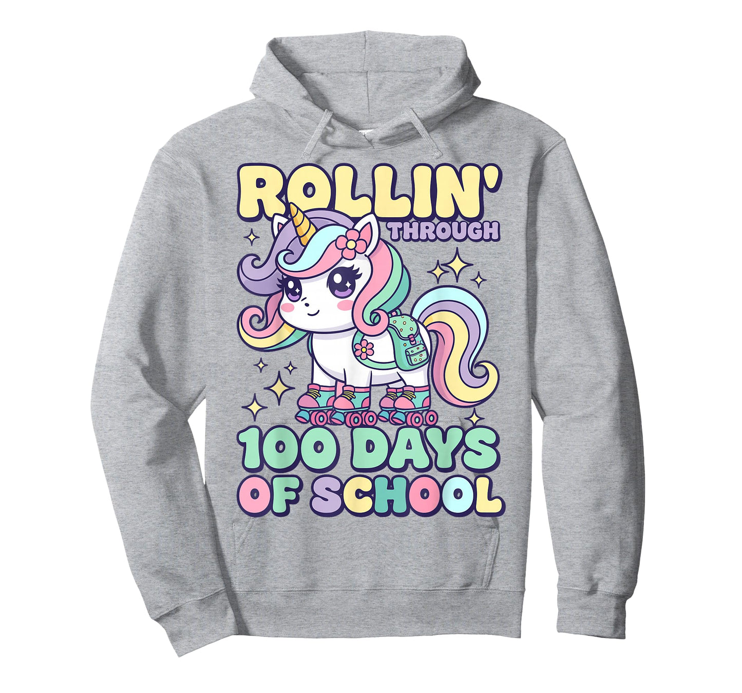 100 Days of School Girls Teacher 100th Day of School Unicorn T-Shirt