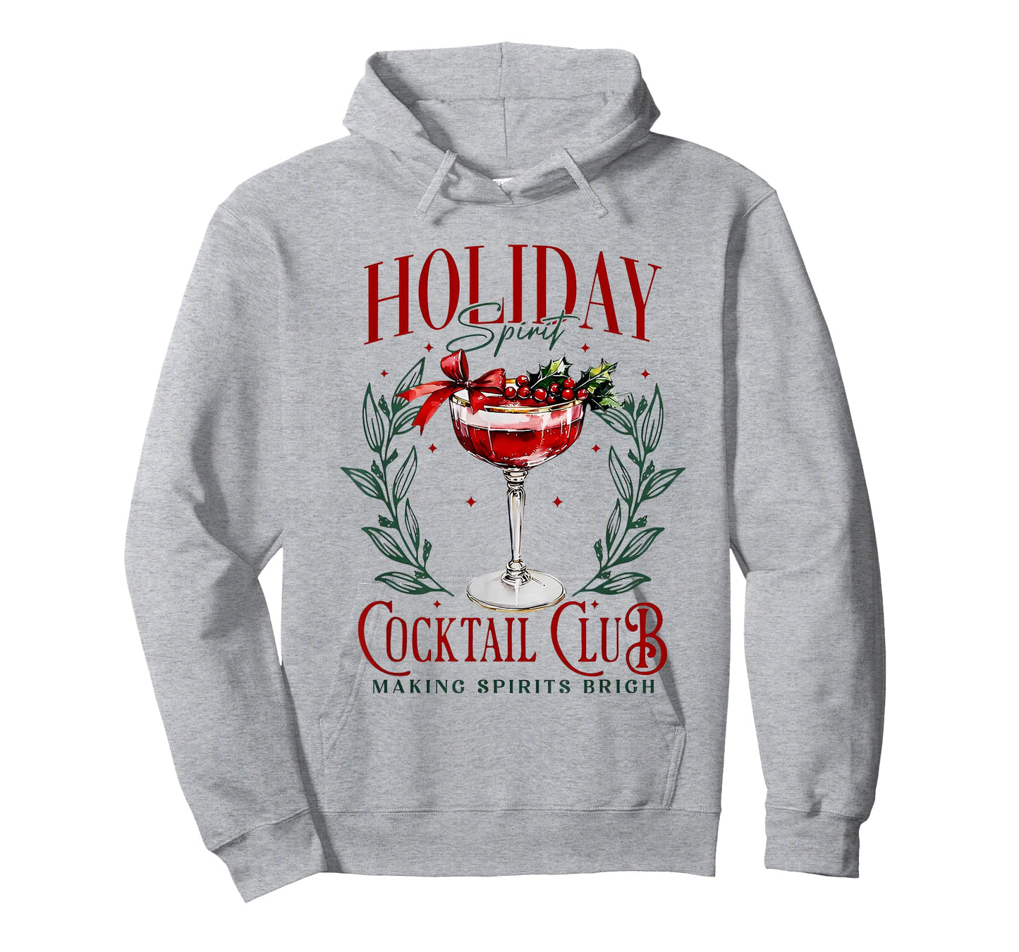 Holiday Spirit Cocktail Club Making Sprits Brights Christmas T-Shirt