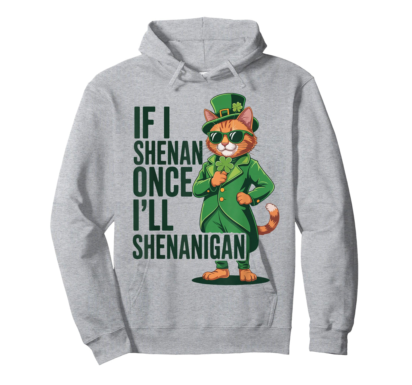 If I Shenan Once I’ll Shenanigan Cat St Patricks Day Costume T-Shirt