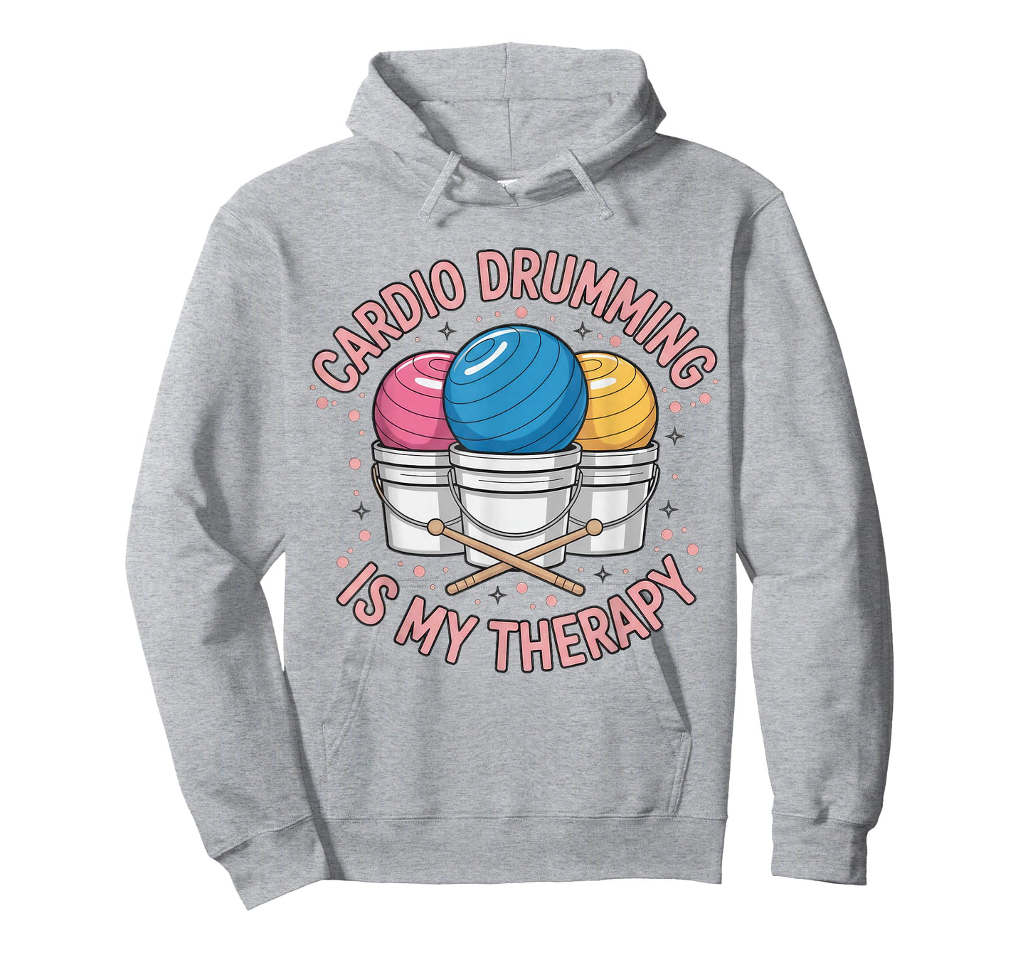 Retro Cardio Drumming is My Therapy Fitness Workout T-Shirt