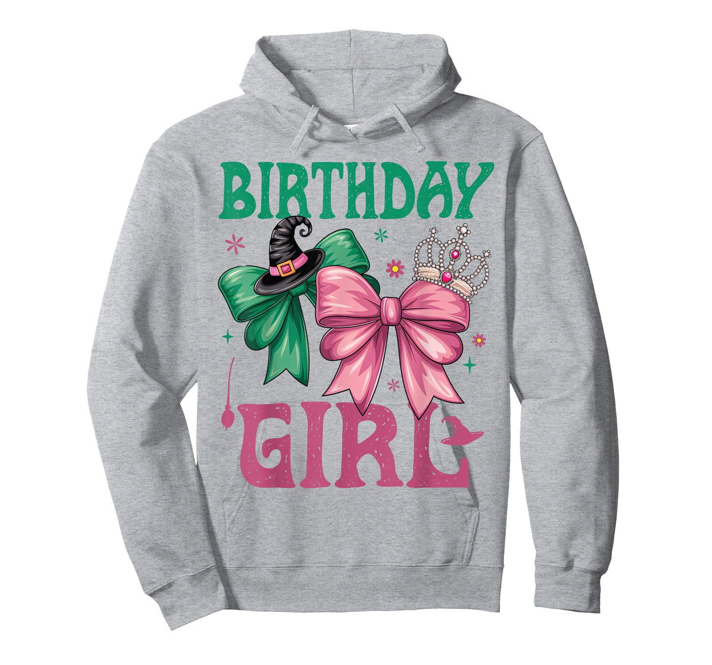 Birthday Girl Pink and Green Birthday Witch Women Girl Kids T-Shirt