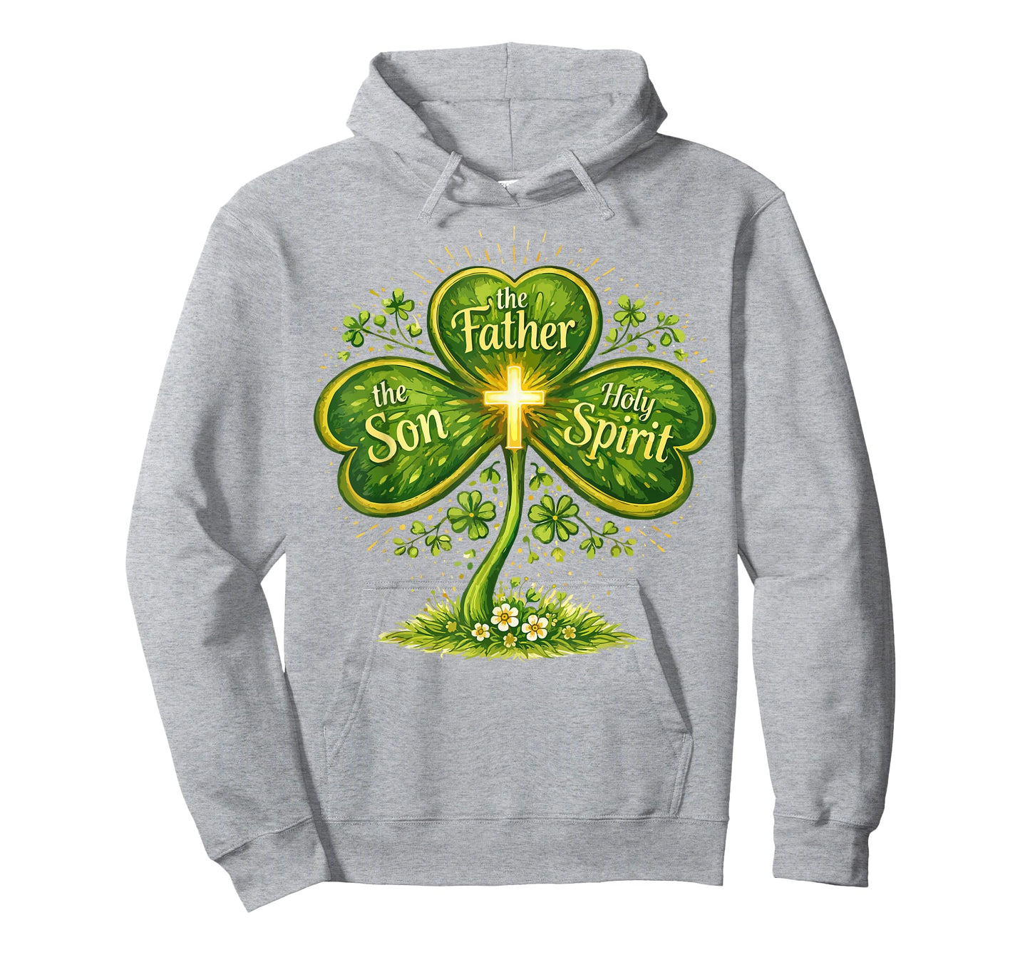 Father Son Holy Spirit St Patricks Day Christian Irish Women T-Shirt