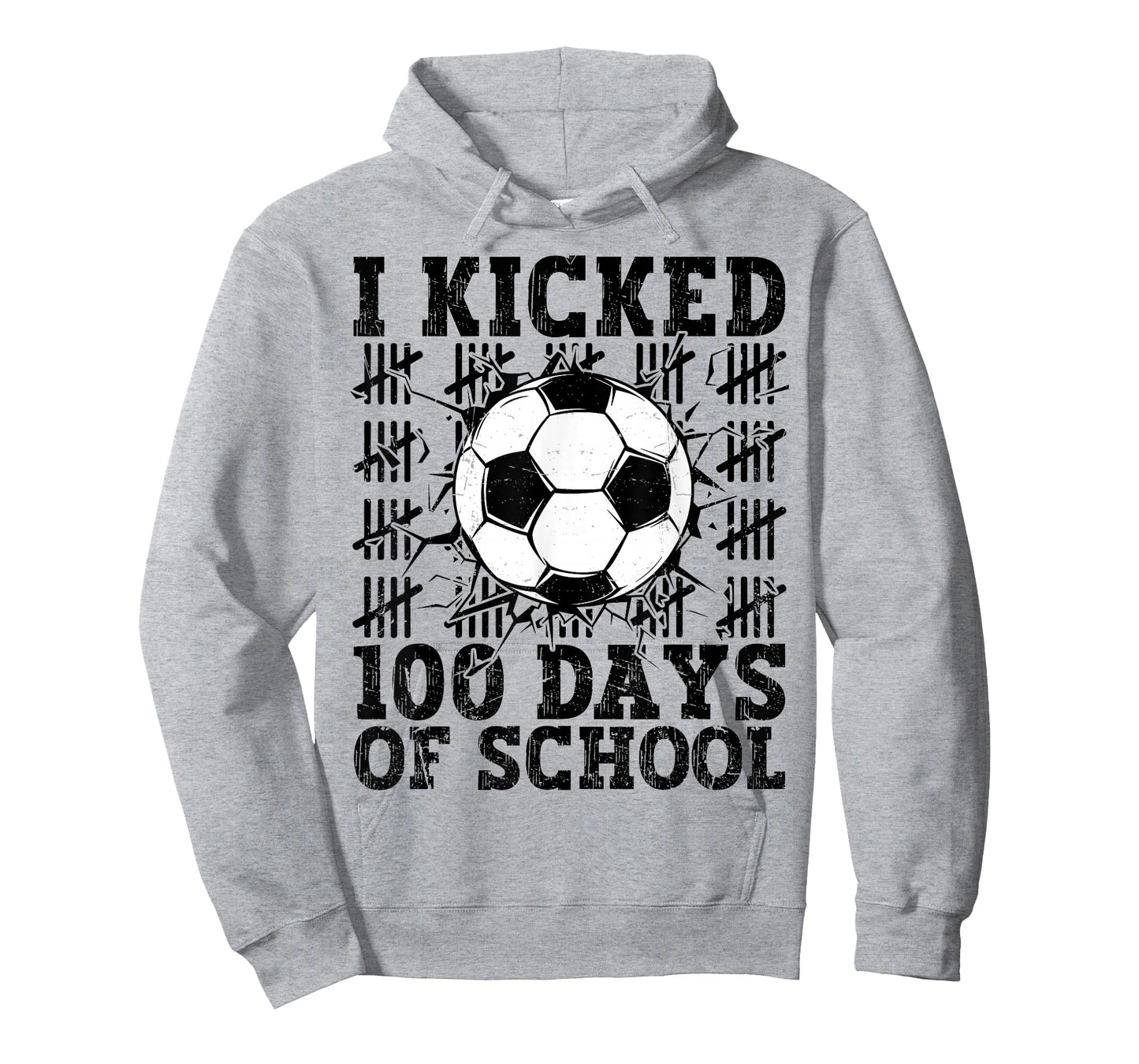I Kicked 100 Days of School Soccer 100th Day Sport Kids Boys T-Shirt
