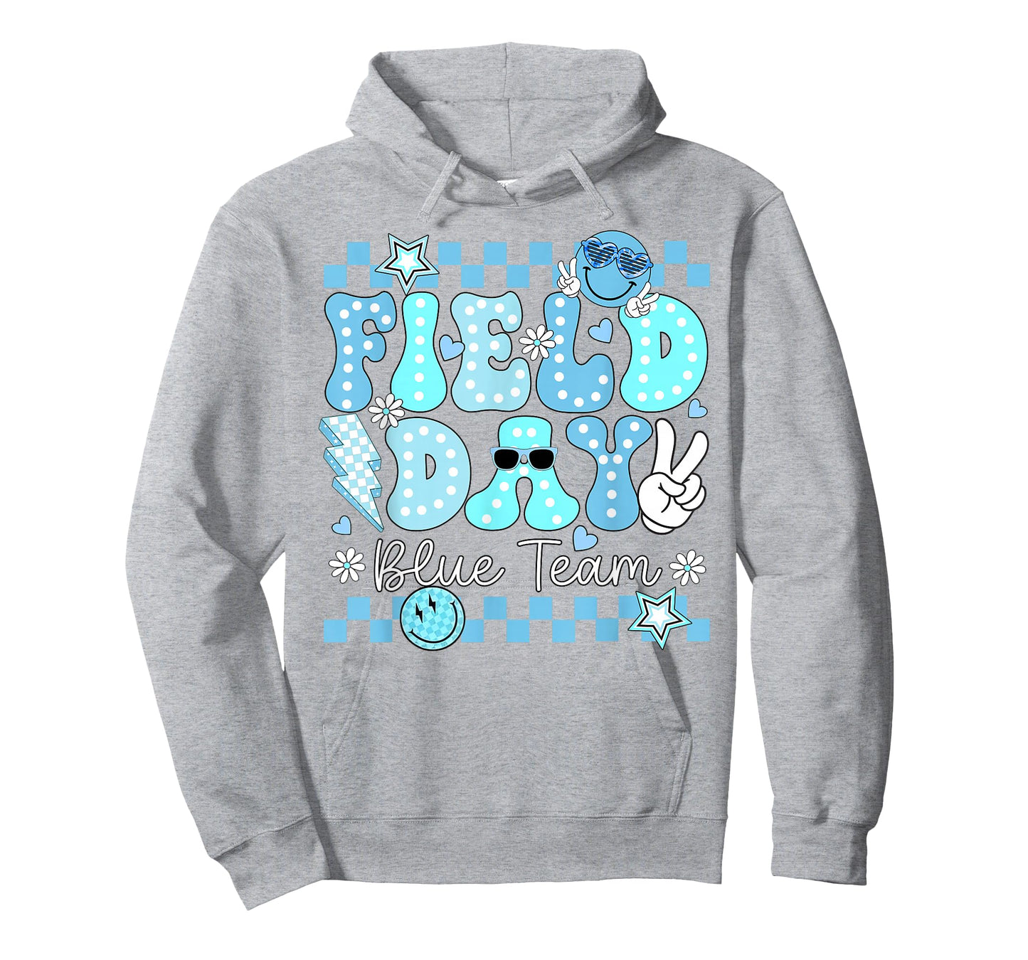 Funny Field Day Blue Team Field Trip Matching Teacher Kids T-Shirt