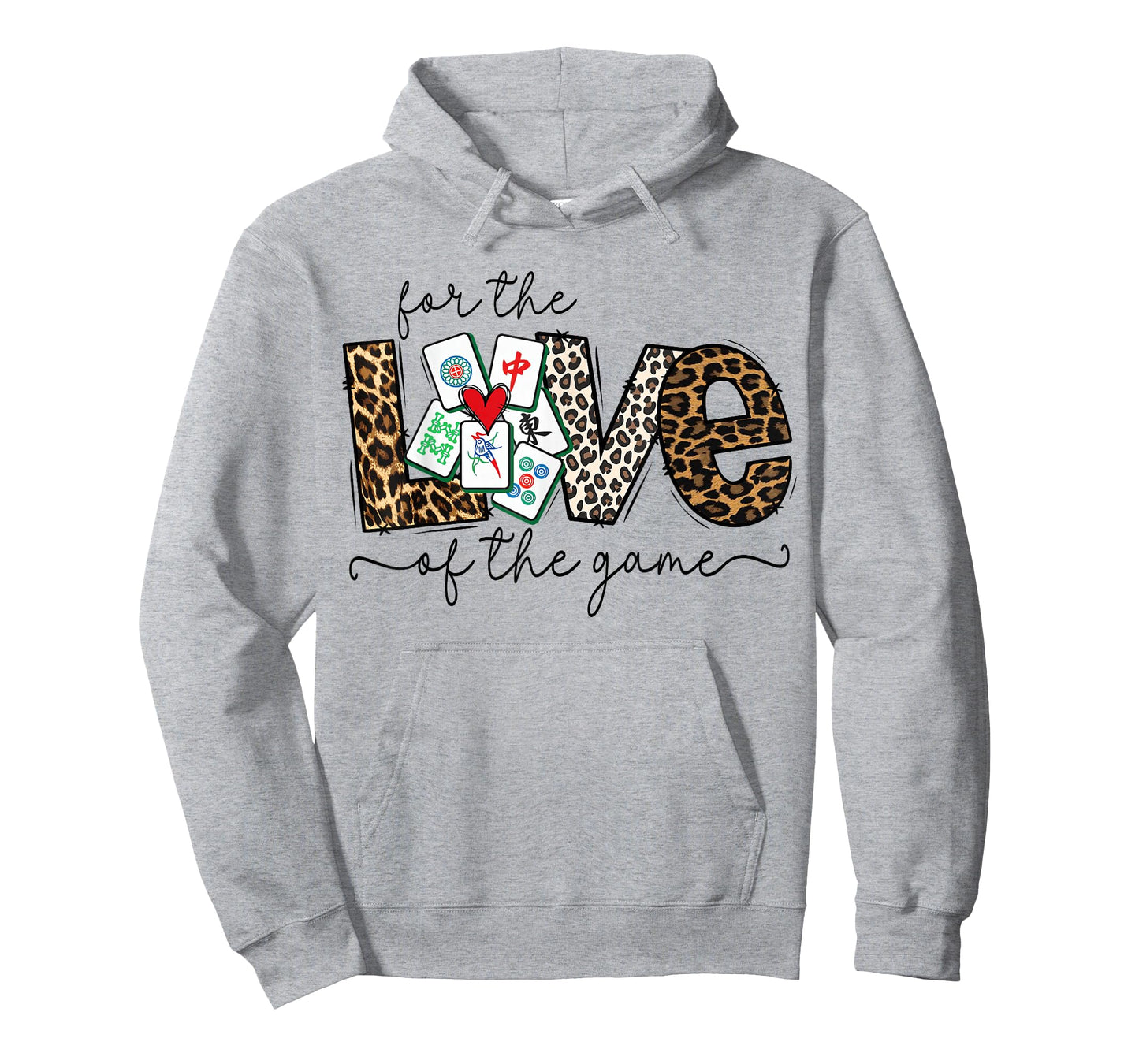 Love for The Game Mahjong Love Playing Chinese Game Funny T-Shirt