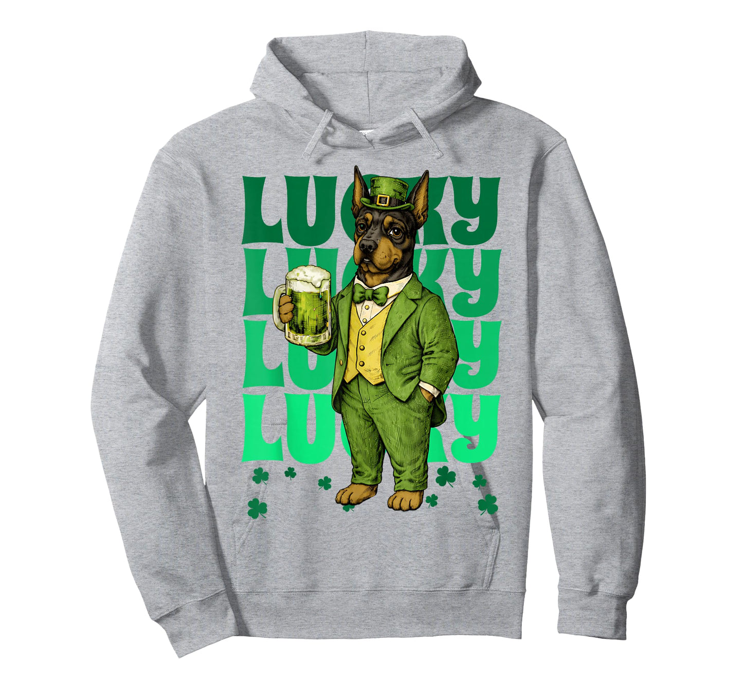 Doberman Pinscher St Patricks Day Lucky Irish T-Shirt