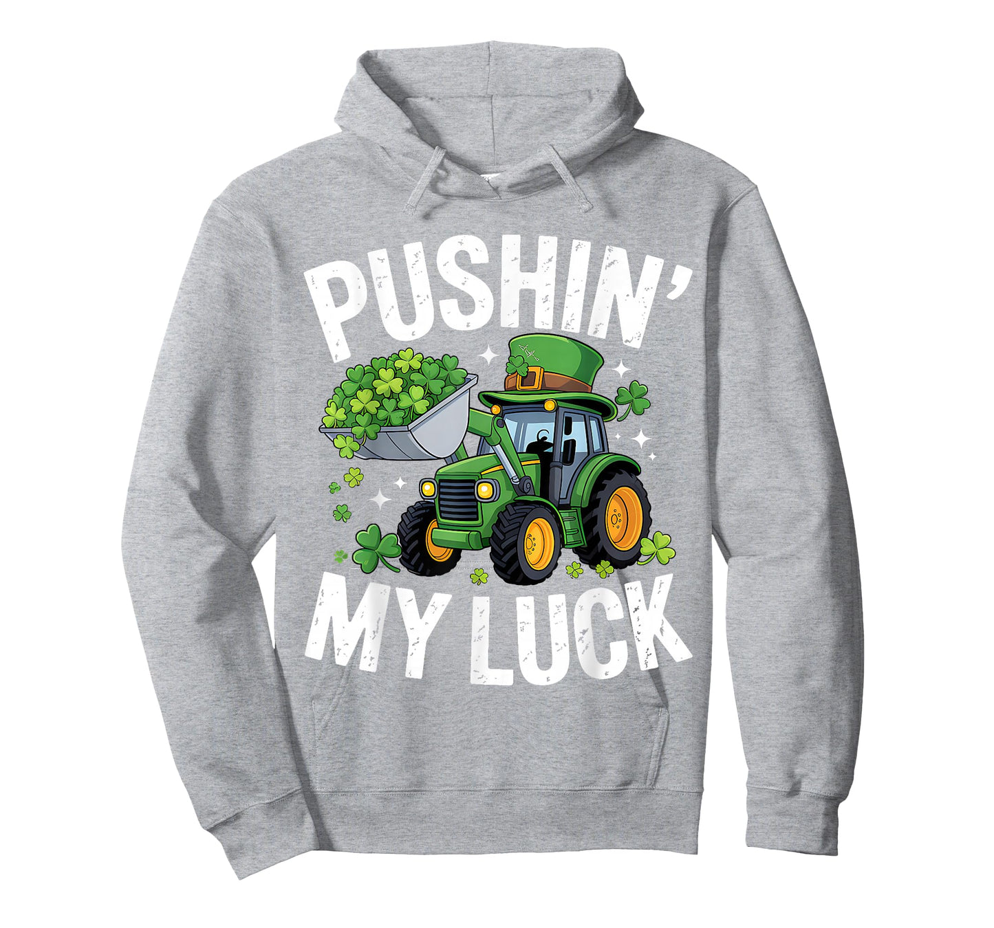 Pushing My Luck Tractor St Patricks Day Boys Toddler Kids T-Shirt