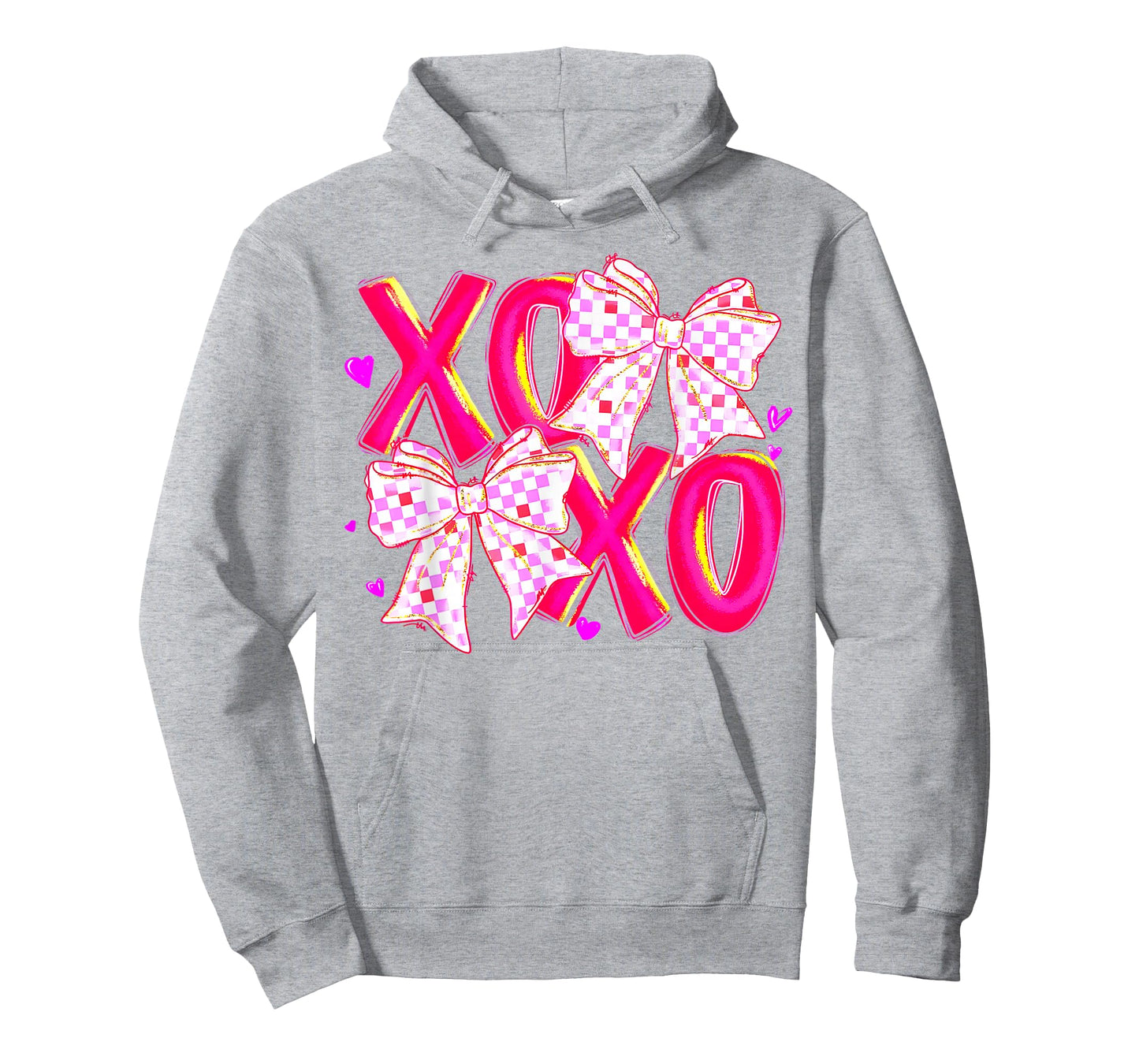 Coquette Valentine XOXO Funny Valentine Bow Hearts Lover T-Shirt