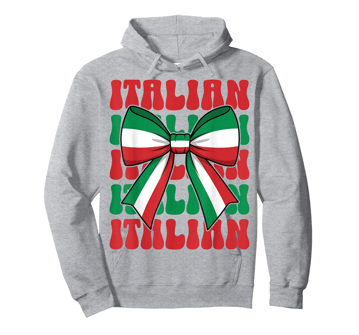 Italian Girl Coquette Bow Italy Flag Cute Italia Italian T-Shirt