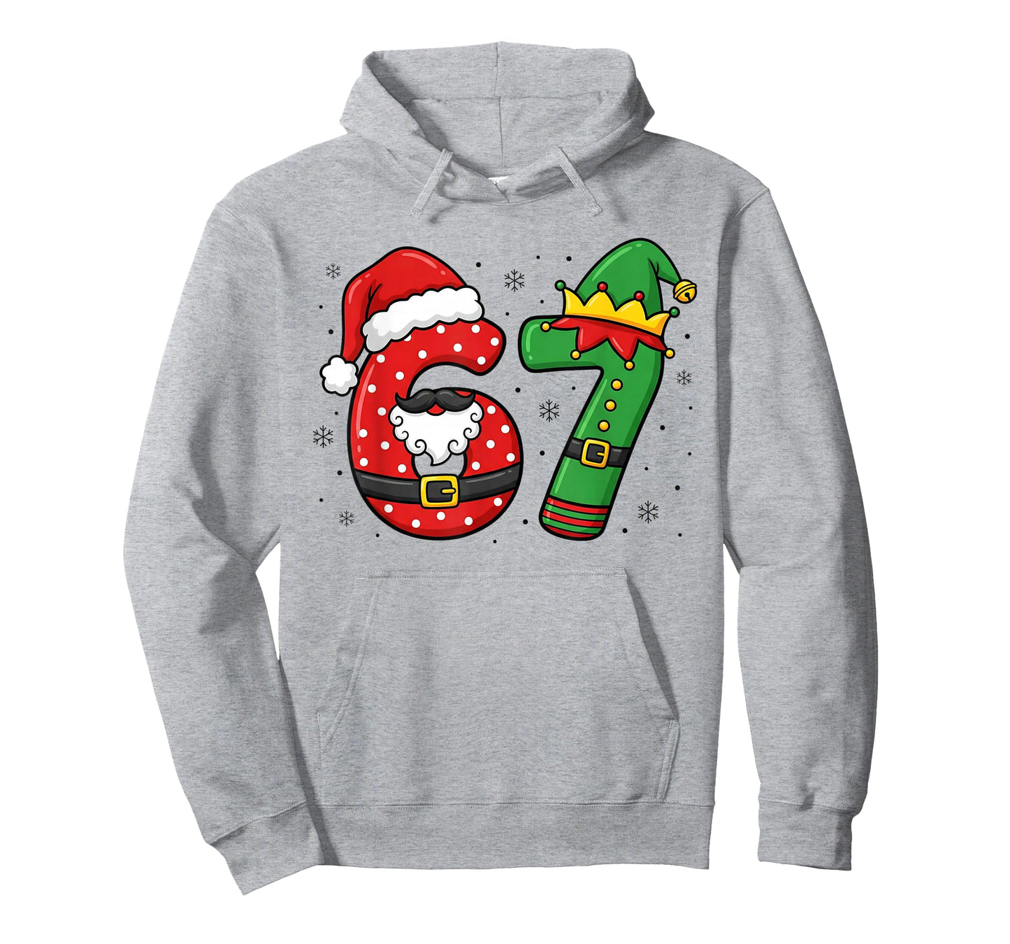 67 Six Seven Funny Christmas 6 7 Meme Xmas Boys Girls Kids T-Shirt