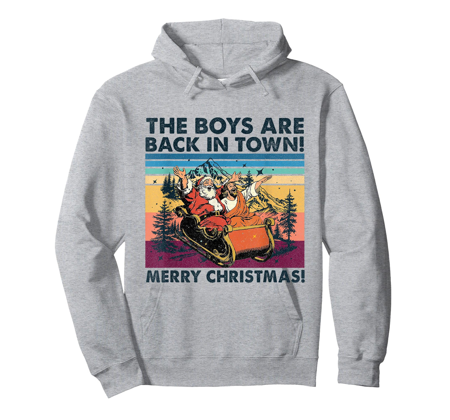 The Boys are Back in Town Christmas Funny Christmas Santa T-Shirt