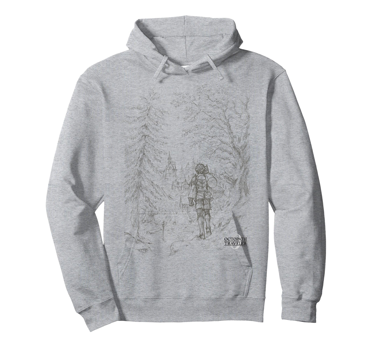 OCTOPATH Traveler 0 - Key Visual Line Art T-Shirt