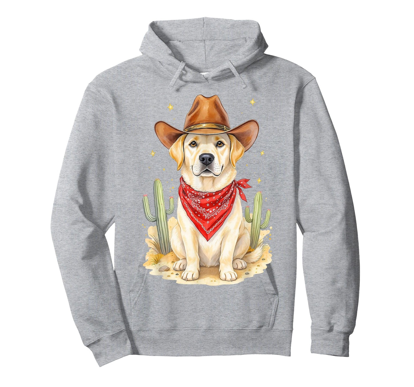 Labrador Retriever Cowboy Dog Western LLabrador Cowboy Hat T-Shirt
