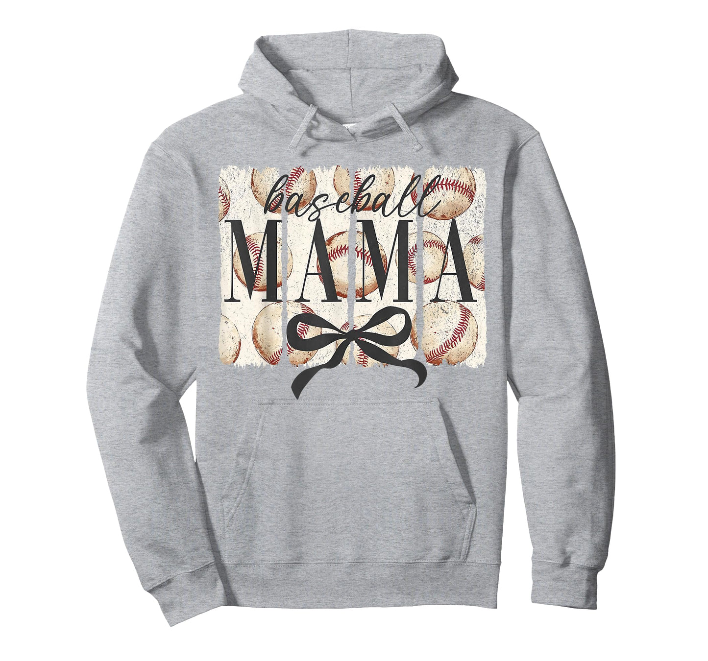 Baseball Mama Mom Coquette Bow Happy Game Day Funny Vintage T-Shirt