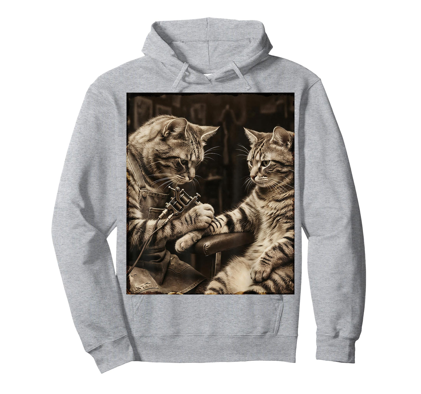 Cat Tattooing Cat Funny Meme Inked Kitty Humor Tattoo Artist T-Shirt