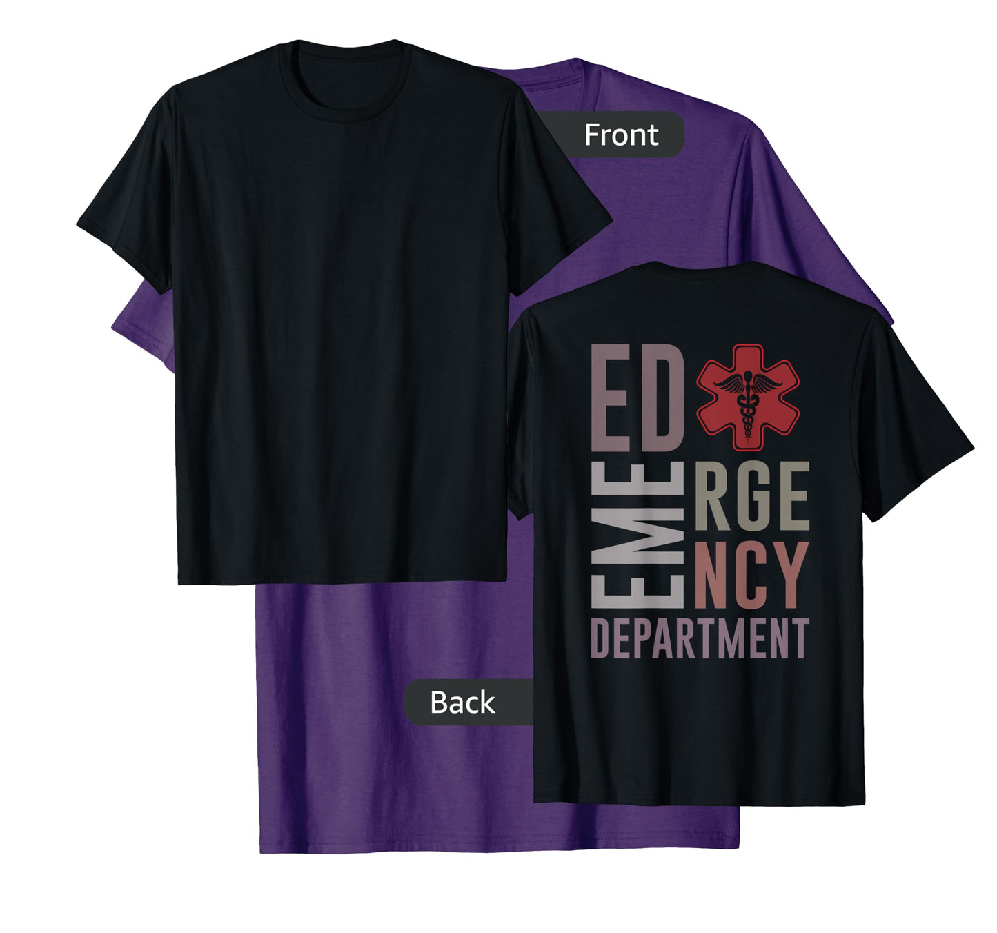 Vintage Emergency Department Emergency Room ED Nurse Back Of T-Shirt