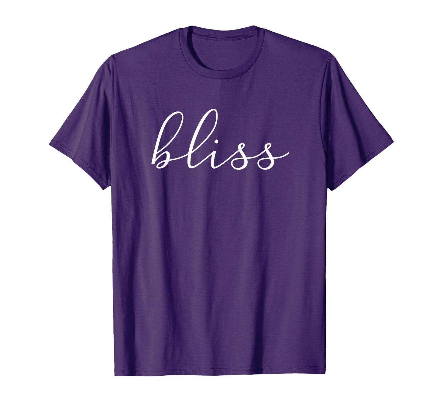 BLISS T-shirt Script Font Yoga T-Shirt