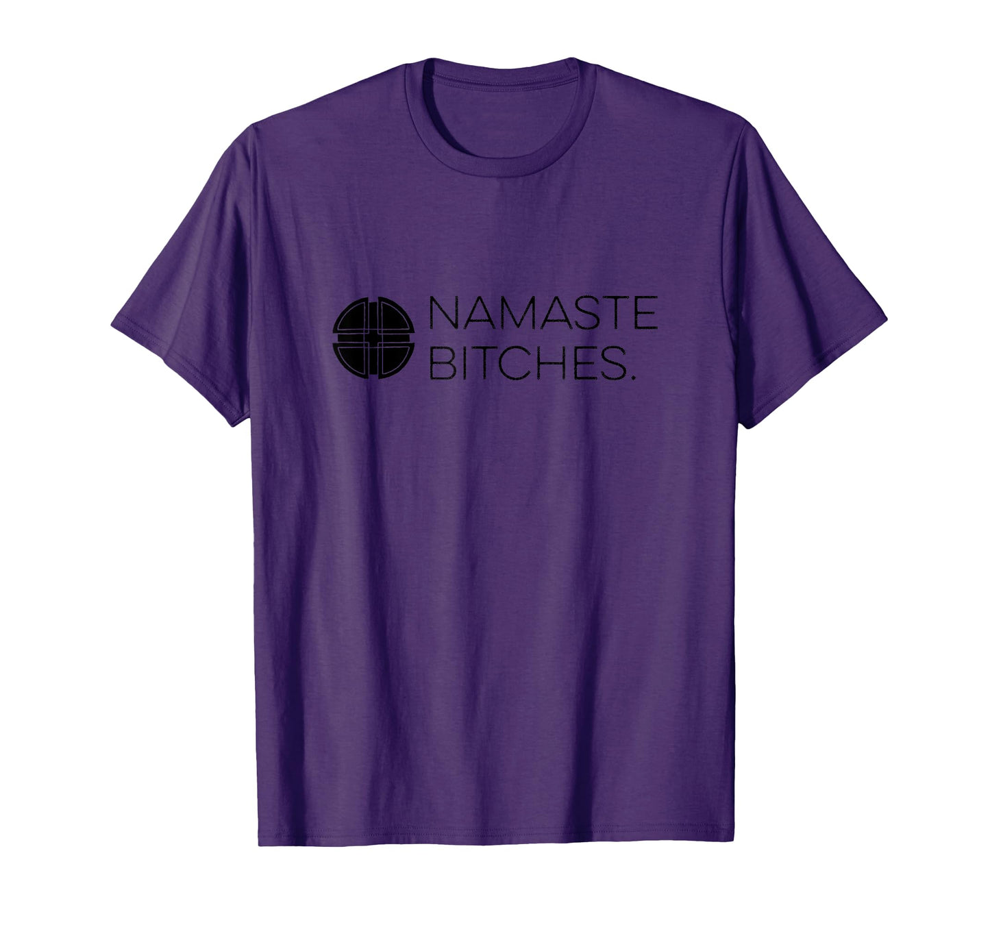 Zen AF | Mindfulness Designs Grey Namaste Bitches Yoga T-Shirt X-Small